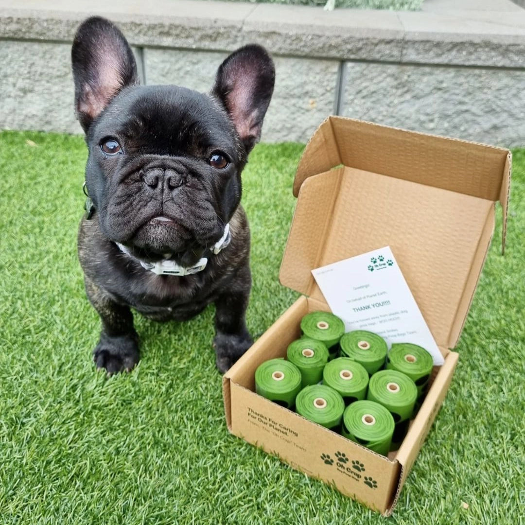 Oh Crap Compostable Dog Poop Bags & Dog Poop Bag Holder